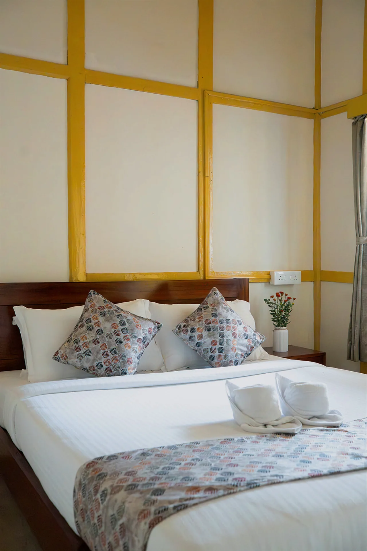 A close view of Yellow Haven’s prepared timber bed.
